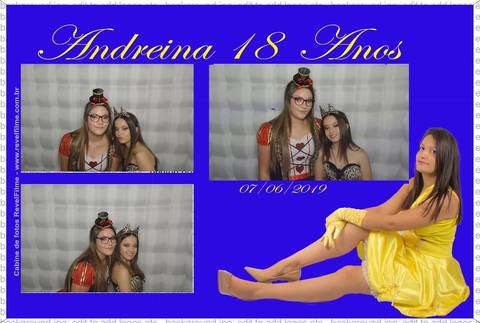 Andreina 18 anos - fotos feito em cabine de selfie RevelFilme'