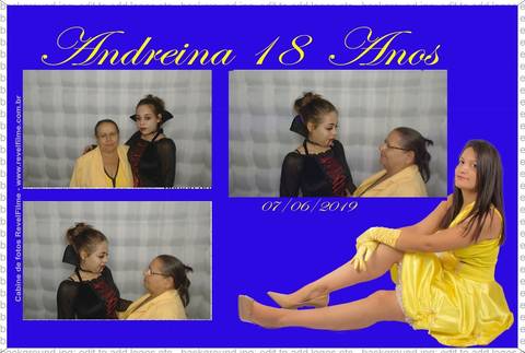 Andreina 18 anos - fotos feito em cabine de selfie RevelFilme'