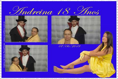 Andreina 18 anos - fotos feito em cabine de selfie RevelFilme'