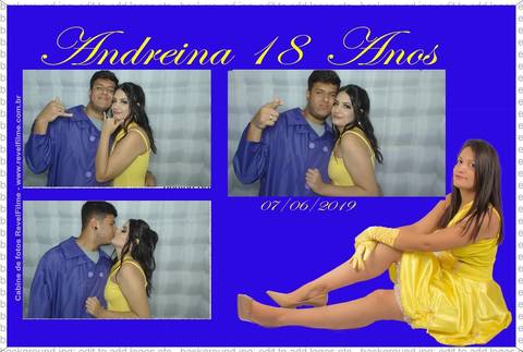 Andreina 18 anos - fotos feito em cabine de selfie RevelFilme'