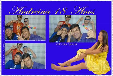 Andreina 18 anos - fotos feito em cabine de selfie RevelFilme'