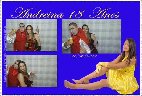 Andreina 18 anos - fotos feito em cabine de selfie RevelFilme'