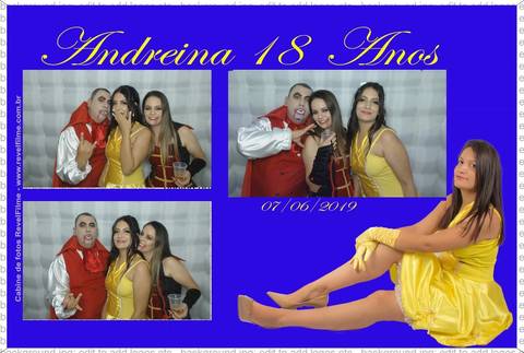 Andreina 18 anos - fotos feito em cabine de selfie RevelFilme'