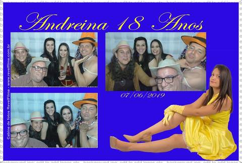 Andreina 18 anos - fotos feito em cabine de selfie RevelFilme'