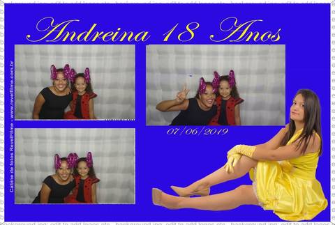 Andreina 18 anos - fotos feito em cabine de selfie RevelFilme'