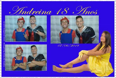 Andreina 18 anos - fotos feito em cabine de selfie RevelFilme'