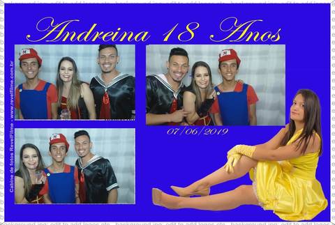 Andreina 18 anos - fotos feito em cabine de selfie RevelFilme'