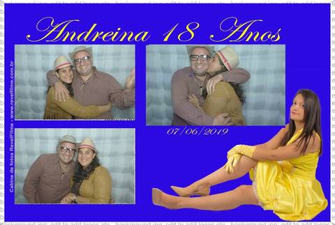 Andreina 18 anos - fotos feito em cabine de selfie RevelFilme'