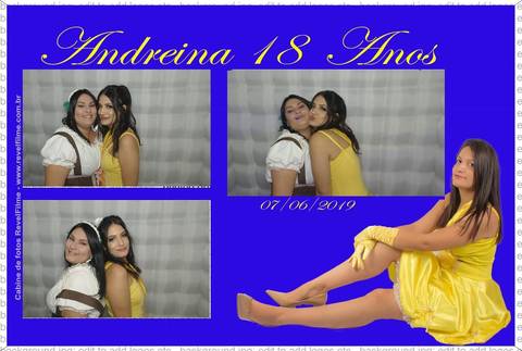 Andreina 18 anos - fotos feito em cabine de selfie RevelFilme'