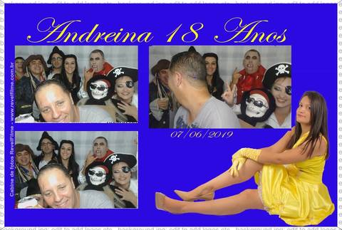 Andreina 18 anos - fotos feito em cabine de selfie RevelFilme'