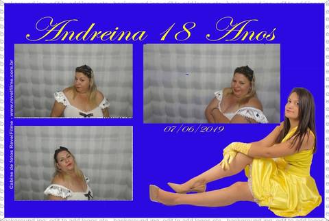 Andreina 18 anos - fotos feito em cabine de selfie RevelFilme'
