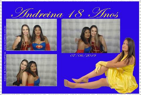 Andreina 18 anos - fotos feito em cabine de selfie RevelFilme'