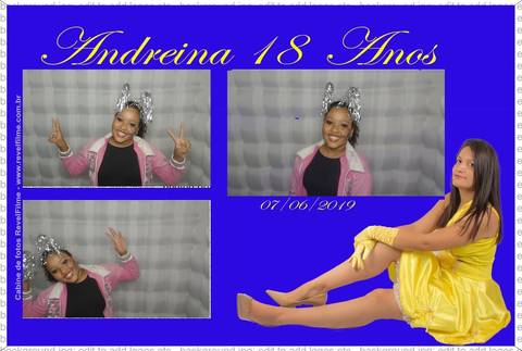 Andreina 18 anos - fotos feito em cabine de selfie RevelFilme'
