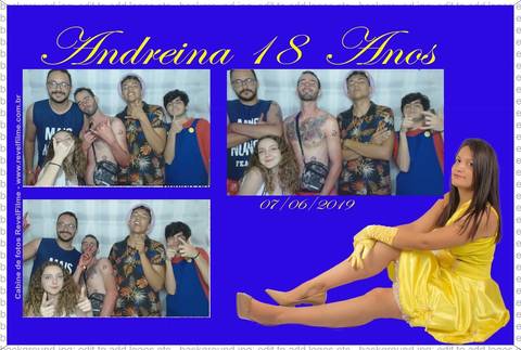 Andreina 18 anos - fotos feito em cabine de selfie RevelFilme'