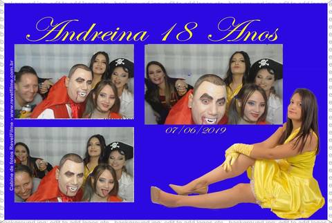 Andreina 18 anos - fotos feito em cabine de selfie RevelFilme'