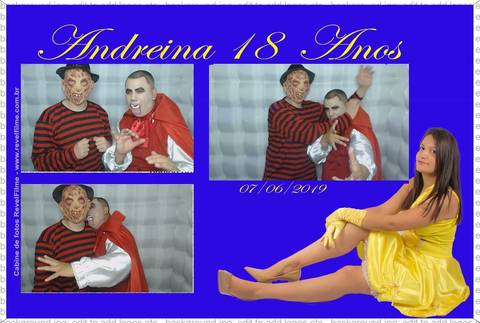 Andreina 18 anos - fotos feito em cabine de selfie RevelFilme'