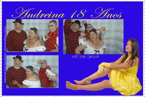 Andreina 18 anos - fotos feito em cabine de selfie RevelFilme'