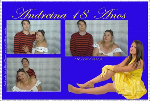 Andreina 18 anos - fotos feito em cabine de selfie RevelFilme'