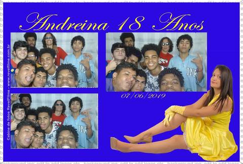 Andreina 18 anos - fotos feito em cabine de selfie RevelFilme'