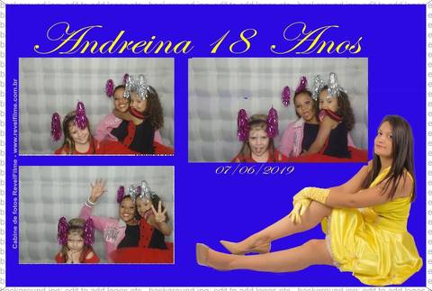 Andreina 18 anos - fotos feito em cabine de selfie RevelFilme'