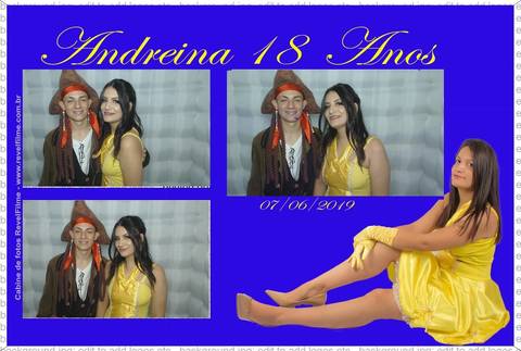 Andreina 18 anos - fotos feito em cabine de selfie RevelFilme'