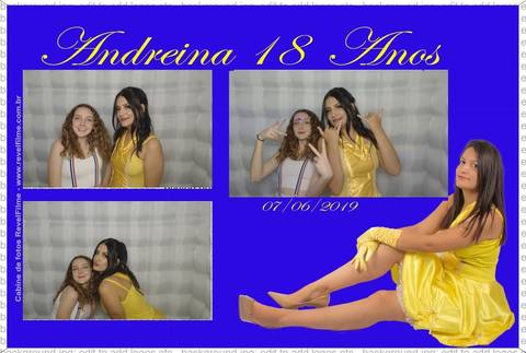 Andreina 18 anos - fotos feito em cabine de selfie RevelFilme'