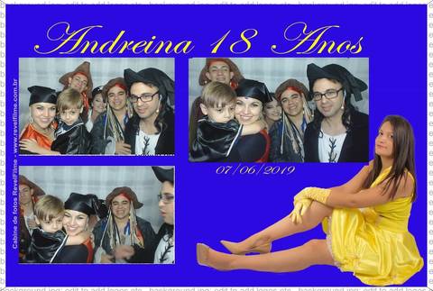 Andreina 18 anos - fotos feito em cabine de selfie RevelFilme'