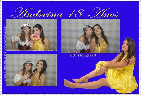 Andreina 18 anos - fotos feito em cabine de selfie RevelFilme'