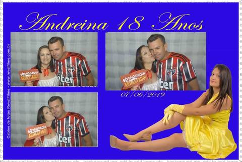 Andreina 18 anos - fotos feito em cabine de selfie RevelFilme'