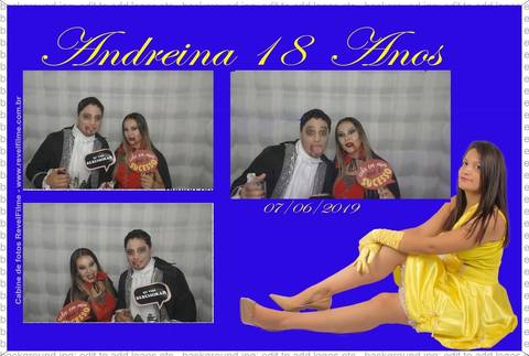 Andreina 18 anos - fotos feito em cabine de selfie RevelFilme'
