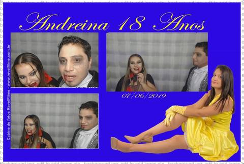 Andreina 18 anos - fotos feito em cabine de selfie RevelFilme'