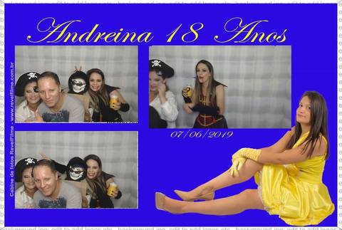 Andreina 18 anos - fotos feito em cabine de selfie RevelFilme'