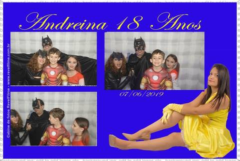 Andreina 18 anos - fotos feito em cabine de selfie RevelFilme'