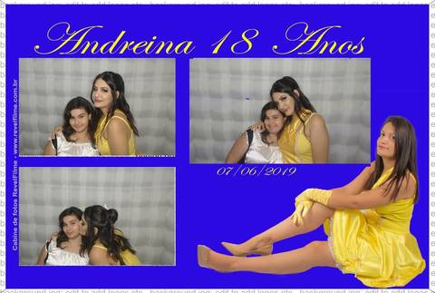 Andreina 18 anos - fotos feito em cabine de selfie RevelFilme'