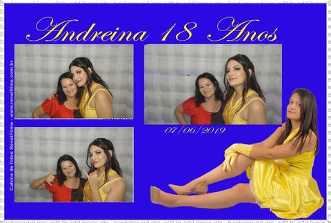 Andreina 18 anos - fotos feito em cabine de selfie RevelFilme'