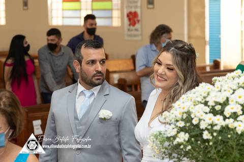Casamento - Wedding - Rosângela e Rogério 2021 - Eliseu Batista Fotografia - Jailice Batista - REVELFILME - Paróquia São Sebastião Matão SP - Igreja do Paraiso - Recanto do Costela - Casamento em Matão SP'
