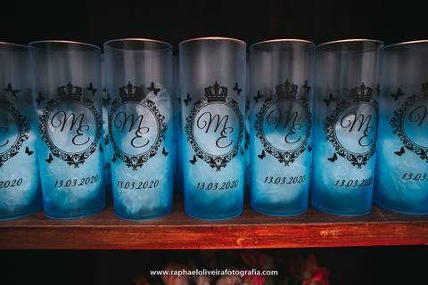 Decoração de debutante com tema cinderela'