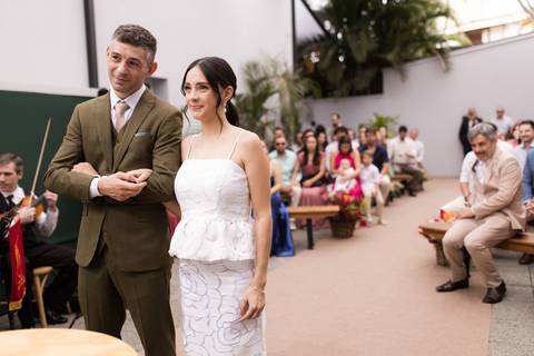 casal na cerimonia'