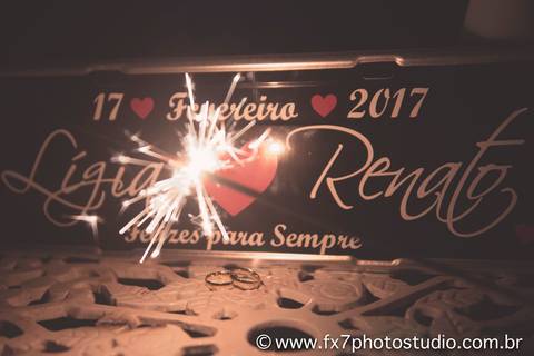 alianças dos noivos com foto - Louveira-SP'