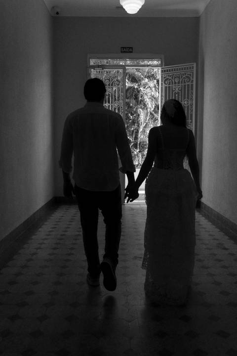 Fotografia de pre wedding no por do sol'