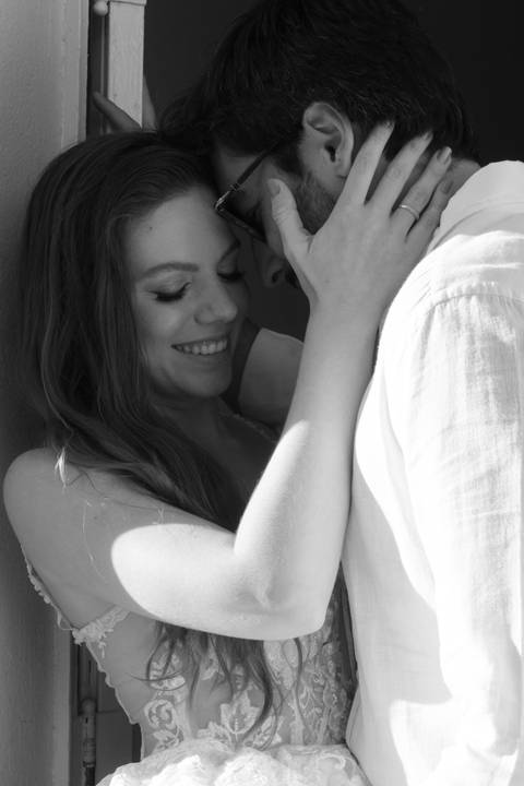 Fotografia de pre wedding no por do sol'