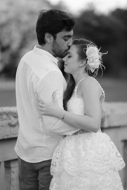Fotografia de pre wedding no por do sol'