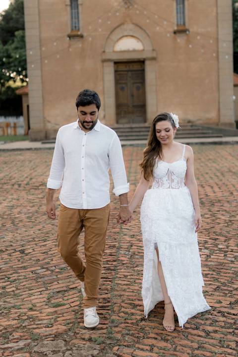 Fotografia de pre wedding no por do sol'