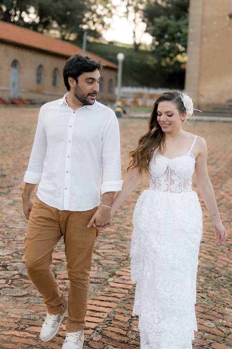 Fotografia de pre wedding no por do sol'