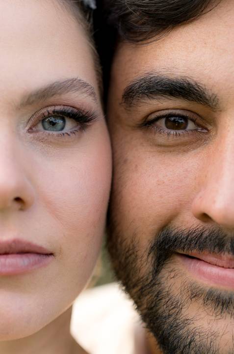 Fotografia de pre wedding no por do sol'