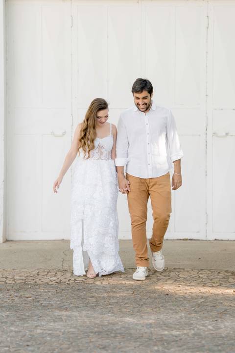 Fotografia de pre wedding no por do sol'