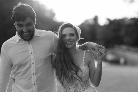 Fotografia de pre wedding no por do sol'