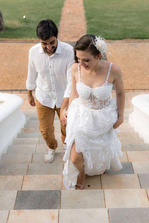 Fotografia de pre wedding no por do sol'