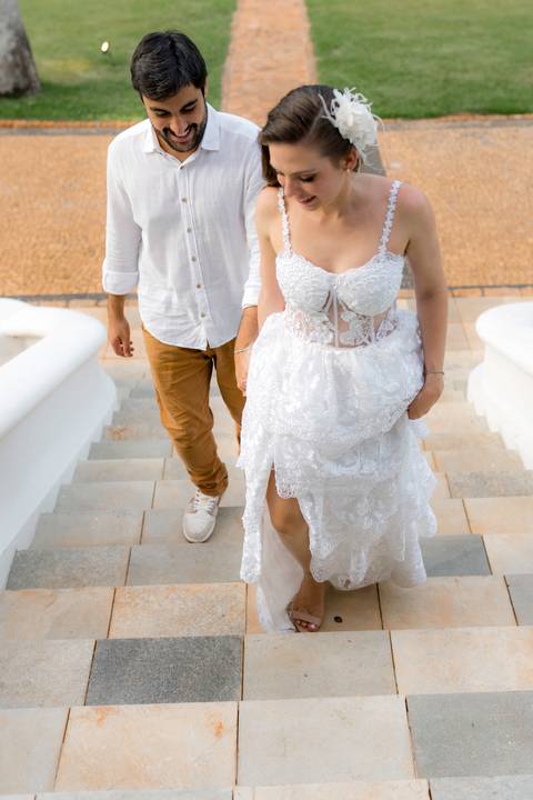 Fotografia de pre wedding no por do sol'