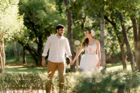 Fotografia de pre wedding no por do sol'